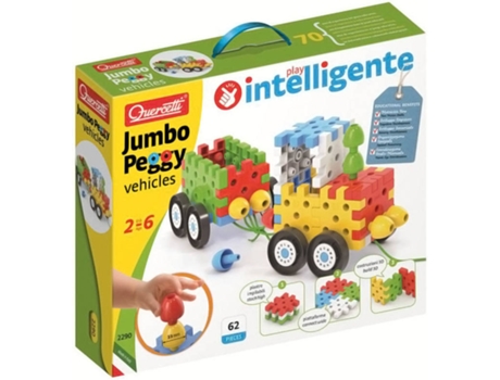 Jogo Educativo QUERCETTI Peças Magnéticas ABC + 123 106 pcs (Idade Mínima:  4 Anos - 23 x 26 x 6 cm)