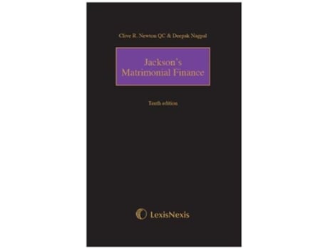 Livro Jacksons Matrimonial Finance Tenth edition de Clive R Newton (Inglês - Capa Dura)