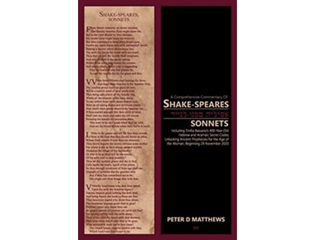 Livro A Comprehensive Commentary of SHAKESPEARES SONNETS Tome 1 of 3 de Peter D Matthews (Inglês)