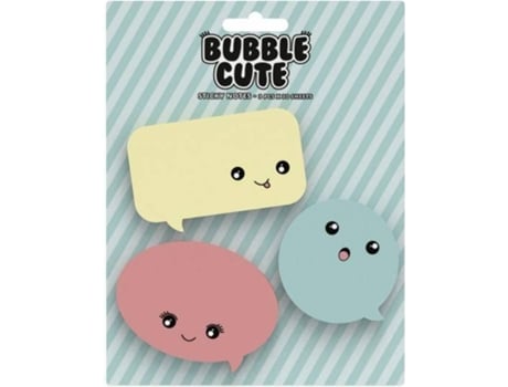 Blocos de Notas Adesivas BUBBLE CUTE (3 Unidades)