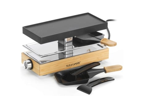 Raclette/Grill.2Pers.2Pans.44 Rac.Wood-2 NATURAMIX