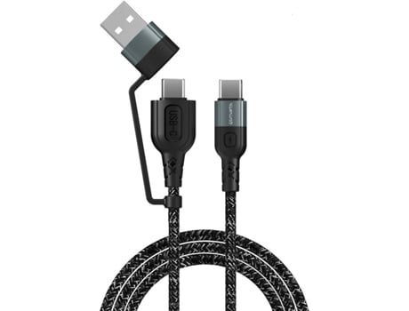 Cabo 4SMARTS 4S468626 (USB , USB-C - 1.5m - Preto)