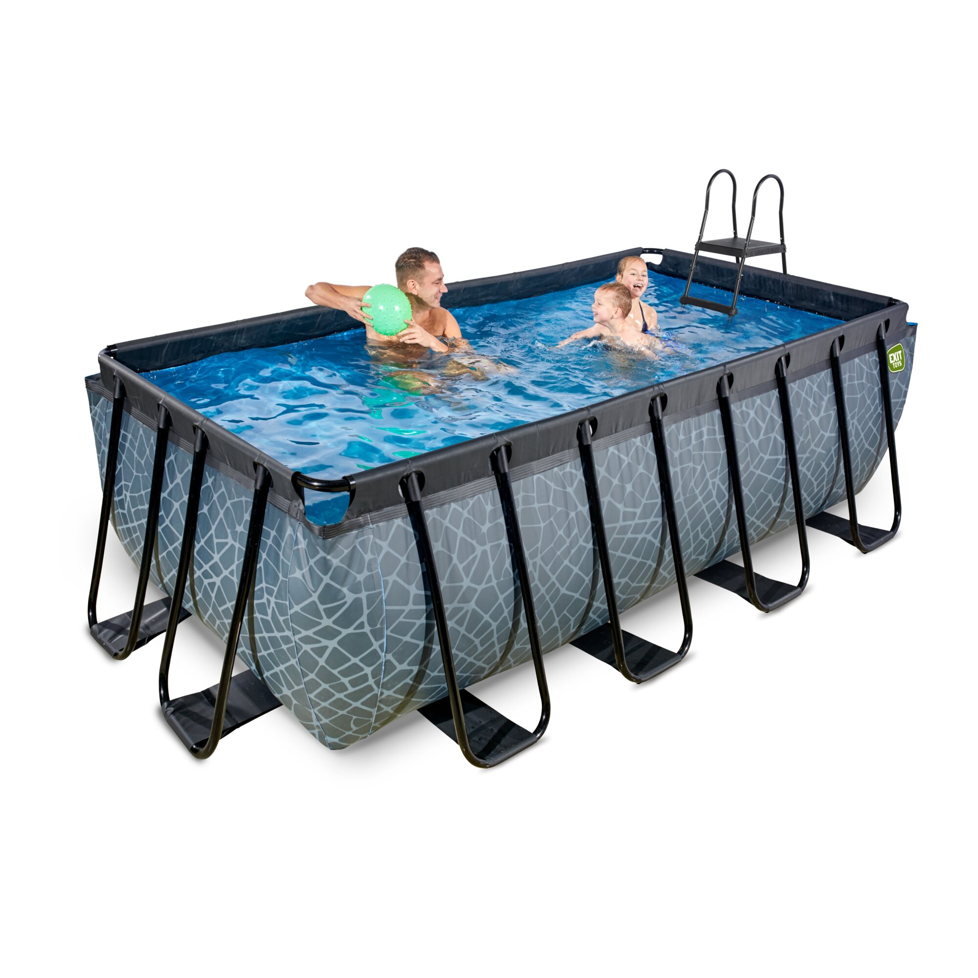 Piscina rectangular Steel Frame 4x2x1m - Outlet Piscinas