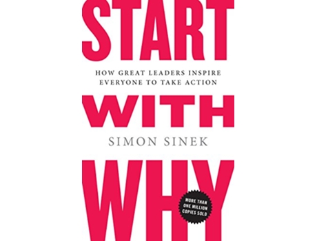 Livro Start with Why de Simon Sinek (Inglês - Capa Dura)