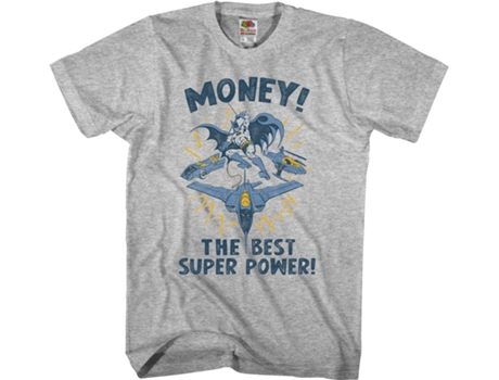 T-Shirt de Homem SUPERHEROMARVEL Money Batman Algodão (2XL)