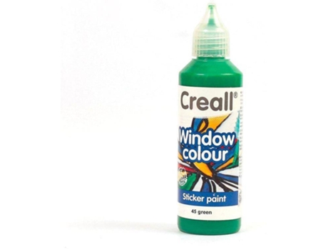 Tinta Reposicionável para Janelas Glass CREALL (Verde - 80 ml)