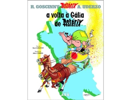 Livro A Volta à Gália de Astérix  (volume 5) de René Goscinny e Albert Uderzo