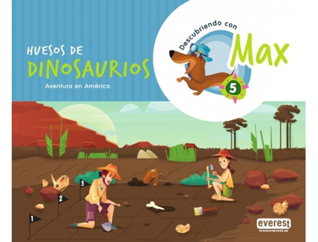 Livro Descubriendo Con Max 5. Huesos De Dinosaurios. Libro Del Alumno. de Equipo Descubriendo Con Max (Espanhol)