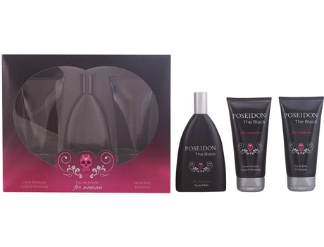 Coffret  The Black Woman Edt Spray 150 ml + Leite Corporal 150 ml + Gel de Banho 150 ml