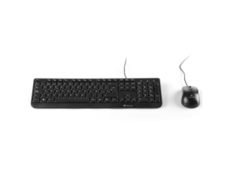 ngs Cocoa Pack usb Teclado Multimedia + Raton 1000dpi 3 Botones - uso Ambidiestro - French - Color Negro