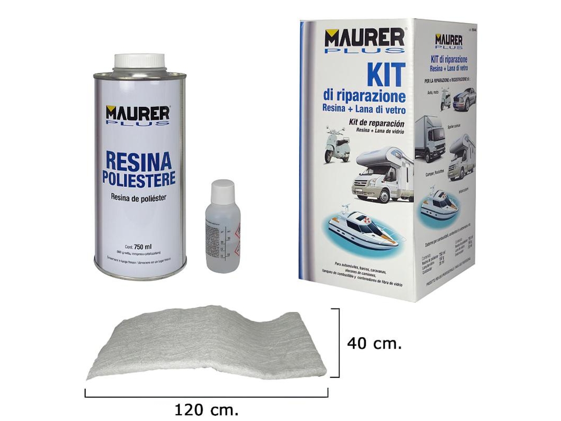 Kit de Reparo de Resina de Poliéster 750 Ml Com Endurecedor e