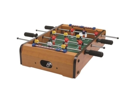 Mg2018 Jogo de Futebol de Mesa com 2 Placares e 2 Bolas Madeira Metal Plástico Marrom e Verde Alt.10X31X51 Cm MISTER GADGET