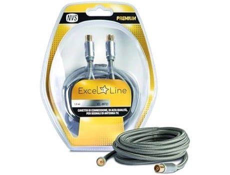 Plugues Extensão Antena Coaxial Baixa Perda Blindagem Contatos NVS Algodão Premium Multicor