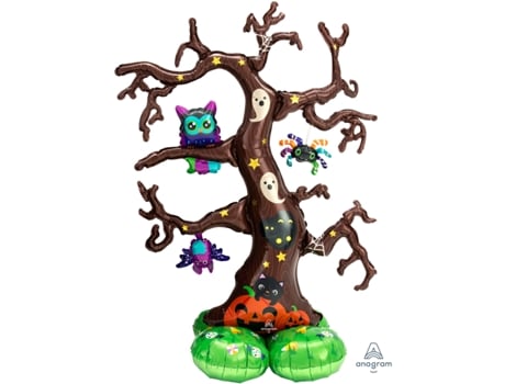 Balão de folha gigante Airloonz Halloween Tree 111X157 cm