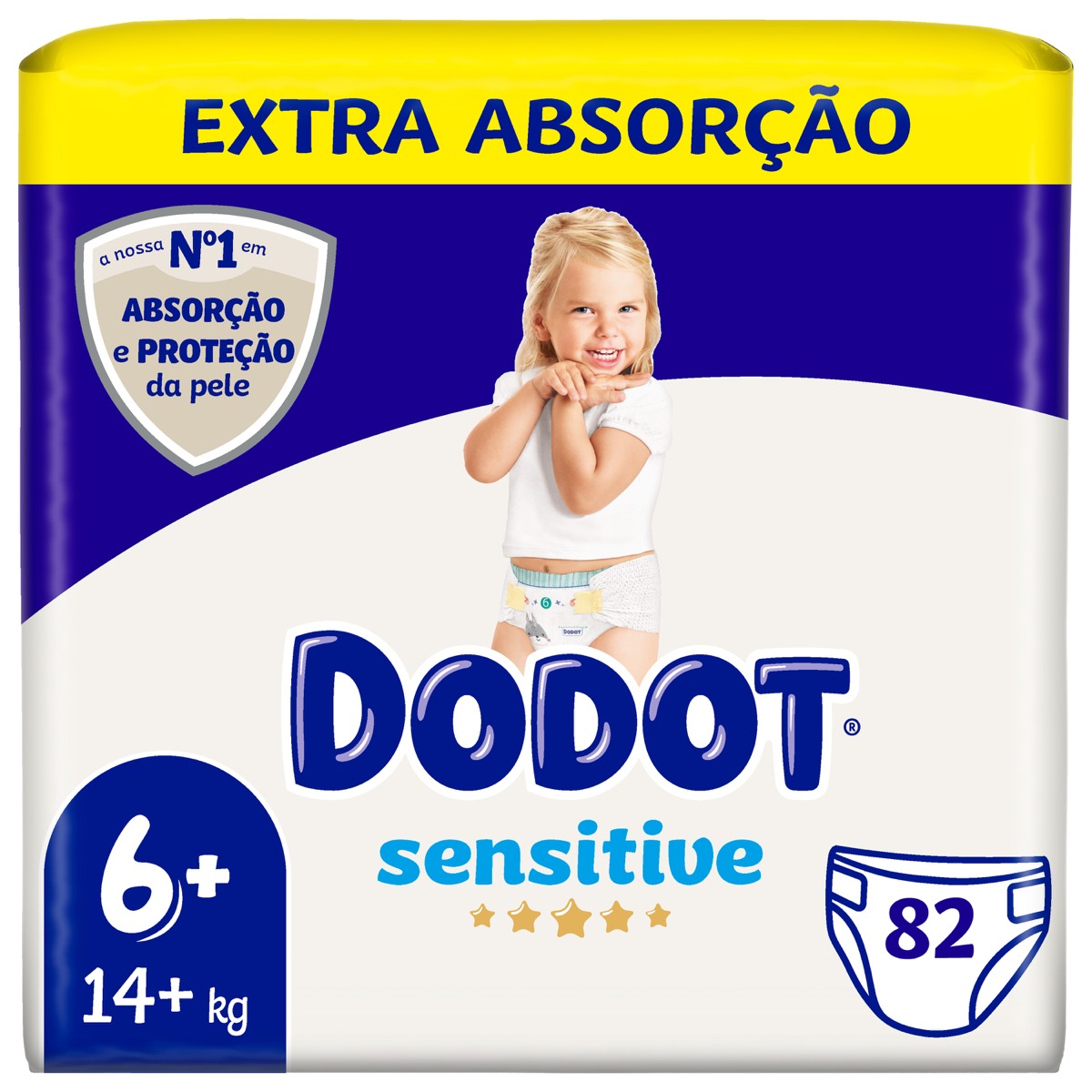 Fraldas Dodot Sensitive T6, + de 13kg