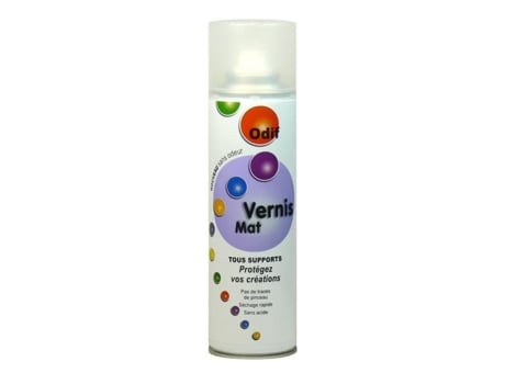 Spray de verniz fosco - O GIGANTE DA FESTA - 250 ml - Acabamento fosco - Atóxico - Respeita o meio ambiente