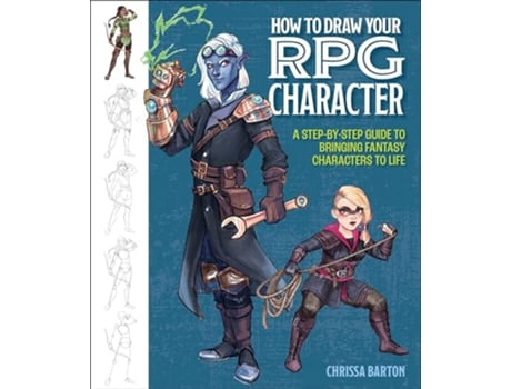 Livro How to Draw Your RPG Character de Chrissa Barton (Inglês)