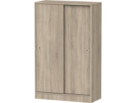 Armário MUEBLES PITARCH com Portas de Correr (Castanho - Melamina - 120x74x33 cm)