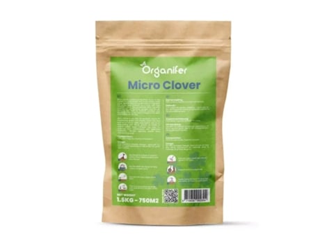 Microclover Lawn - Semente pura de trevo (1500 g para 750 m2) - ORGANIFER