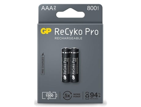 PILHA RECARREGÁVEL RECYKO+ AAA R3 800mAh (BLISTER 2 PILHAS) 