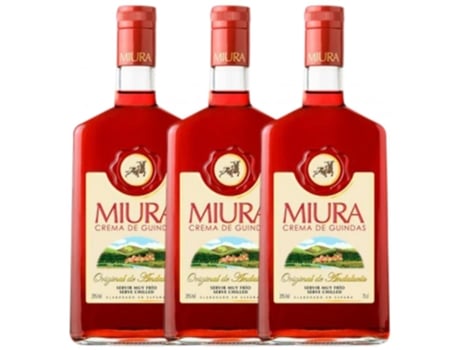 Licor MIURA Pacharán Miura Crema De Guindas (0.7 L - 3 unidades)