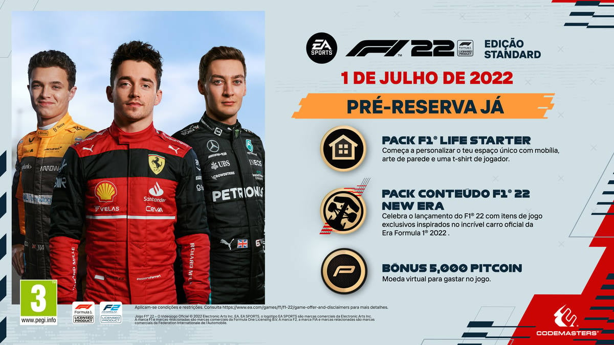 Jogo F1 22 PS5 - Que Rápido Angola - Loja Online