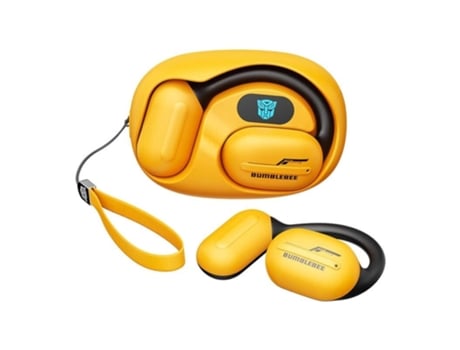 Auscultadores Tf Sem Fios Ouvido TRANSFORMER Bluetooth Amarelo