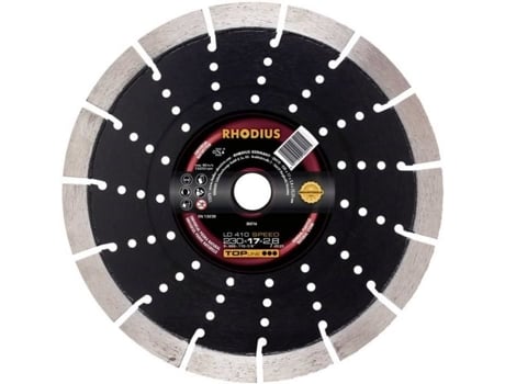 RHODIUS 303713 Ld410 Speed Disco de Corte de Diamante Diâmetro 125 Mm Perfuração Ø 22 23 Mm Pedra Natural 1 Unidades