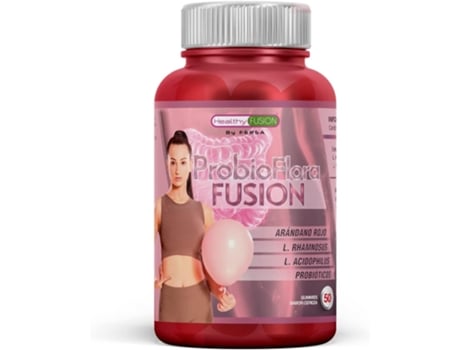 HEALTHY FUSION Probioflora Fusion Probióticos Vaginais Microencapsulados Combate e Previne Infecções Vaginais e Urinárias Sabor Cereja 50 Peças