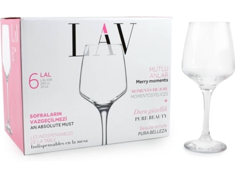 Copo para vinho  Lal 295 cc (6 pcs) 295 cc