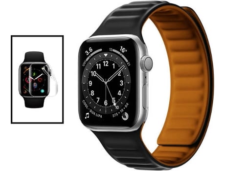 Kit Bracelete + Película GIFT4ME (Apple Watch Series 7 - 45mm - Preto)