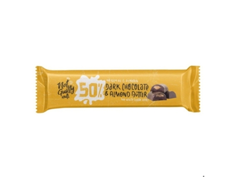 Snack de Chocolate Negro com Amêndoa 50% Cacau Sem Glúten NOT GUILTY