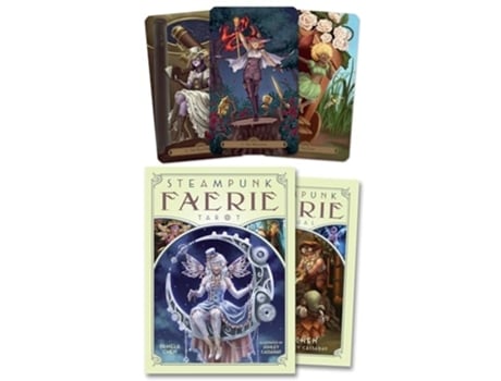 Livro Steampunk Faerie Tarot de Pamela Chen e Ashley Cassaday (Inglês)