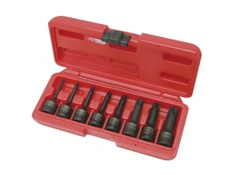 Jogo de Chaves de Impacto 1/2'' Torx 8 Peças KSTOOLS