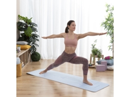 Tapete de Yoga Antiderrapante com Linhas de Posição e Guia de