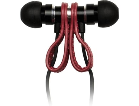 MAGNETIC EARPHONES RED LEATHER HRAUDIO