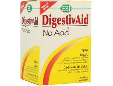 Suplemento Alimentar ESI Digestivaid No Acid (60 comprimidos)