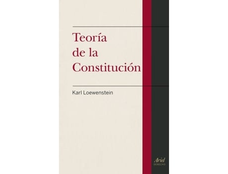 Livro Teoría De La Constiución de Karl Loewenstein (Espanhol)