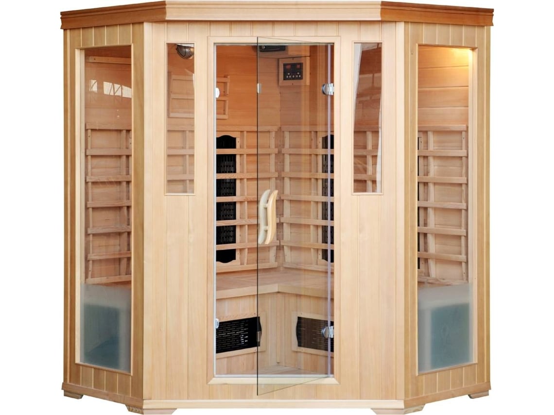 Sauna CONCEPT U Narvik (Castanho - Madeira - 150x65x120 cm) 