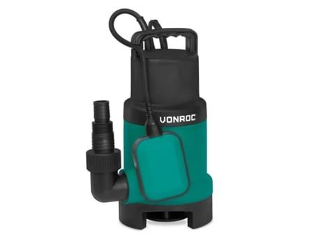 Bomba Submersível VONROC 900W 16000LH Água Suja e Limpa