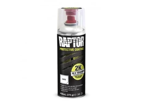 Spray U-POL Pintura Raptor 2K Branco (400 ml)