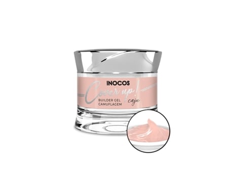 Decoração de Unhas INOCOS Gel Construção de Unhas Média Viscosidade Cover Up Caju