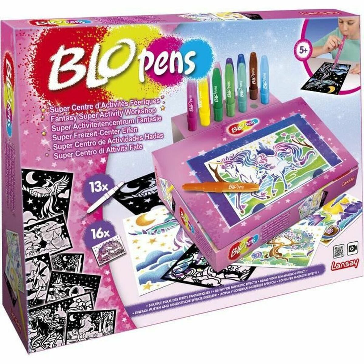 Jogo Criativo LANSAY Desenhos para Pintar Blopens Super Barbie (Idade  Mínima Recomendada: 3 anos)