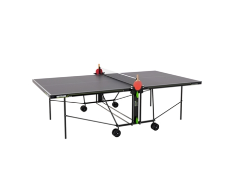 SPORTNOW Mesa de Ping Pong Dobrável Profissional Tamanho Padrão com Rede  Raquetes e 2 Bolas 274x152,5x76 cm Verde