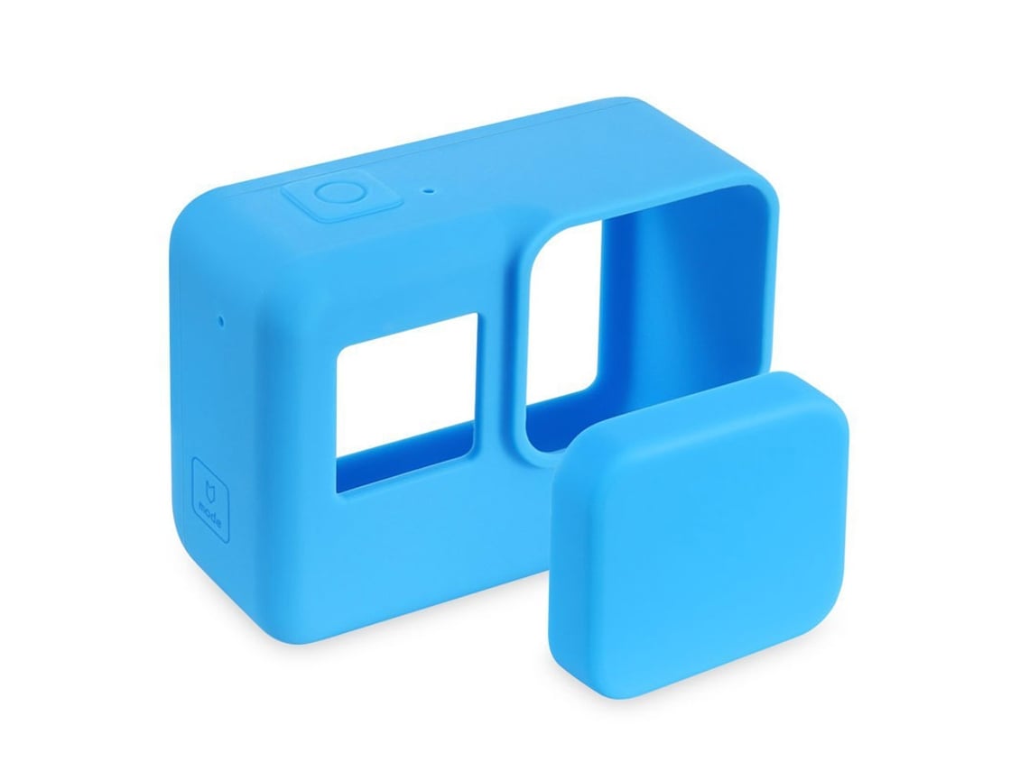 Capa Protetora De Silicone E Tampa De Lente Slowmoose Para C Mara Go Pro Action Azul Worten Pt