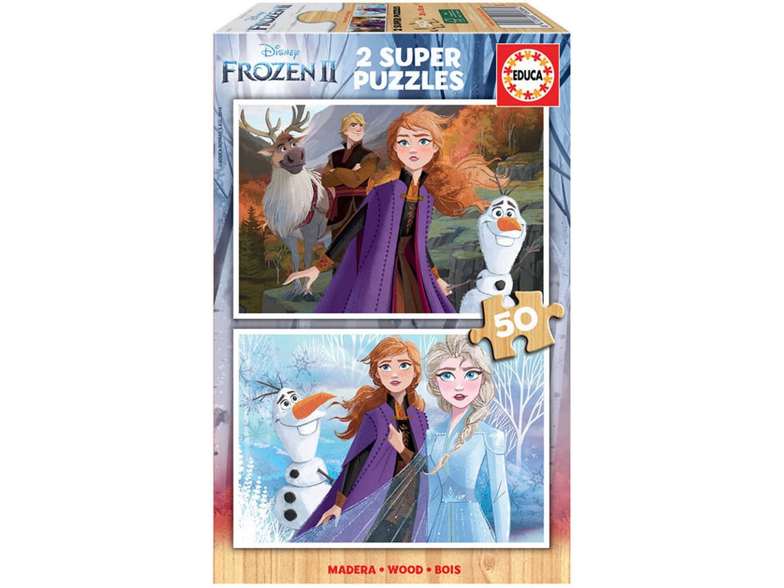 Comprar Puzzle Educa Princesas Disney de 2 x 25 Peças de madeira