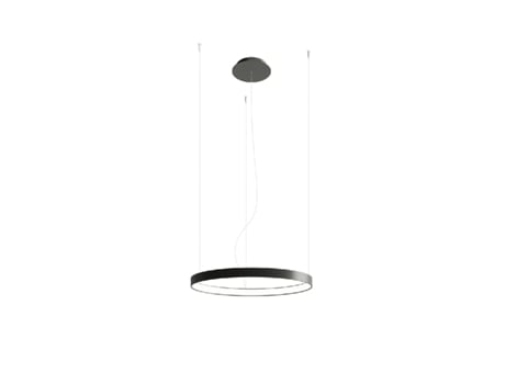 Candeeiro de Teto Led SOLLUX (Aço Rio -  55 cm Preto -  4000K)