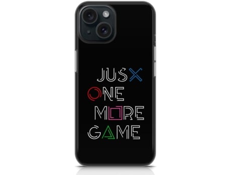 Capa Just One More Game para iPhone 15 Pro Max THE CASES MARKET Silicone Transparente