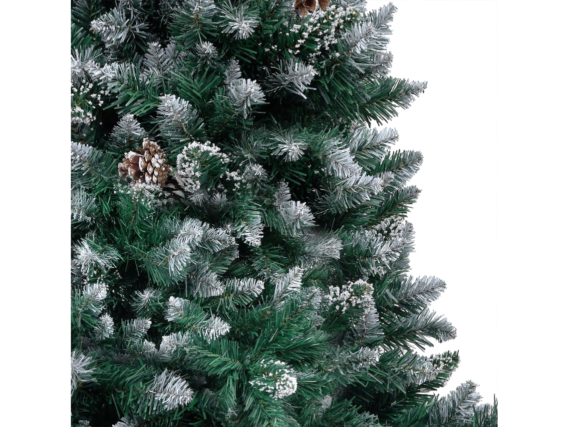 Árvore de Natal vidaXL artificial com pinhas e neve branca 210 cm - Árvores  de Natal - Compra na