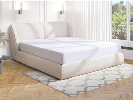 Cama com cofre RUDALI VENTE-UNIQUE Branco 180x200 cm - Sem colchão - Com sommier